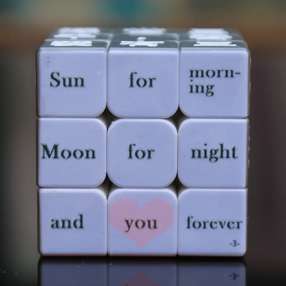 Lefun шаги магический куб Ян Си МО Lan Dee цвет соответствия 3 шага магический куб любовное письмо любовное стихотворение признание артефакт УФ