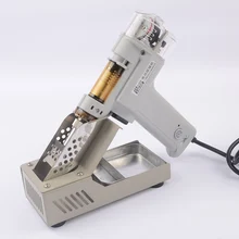 Электрический абсорбирующий пистолет вакуумный двойной насос припоя присоска Распайка пистолет паяльник 110/220 В 100 Вт S-998P