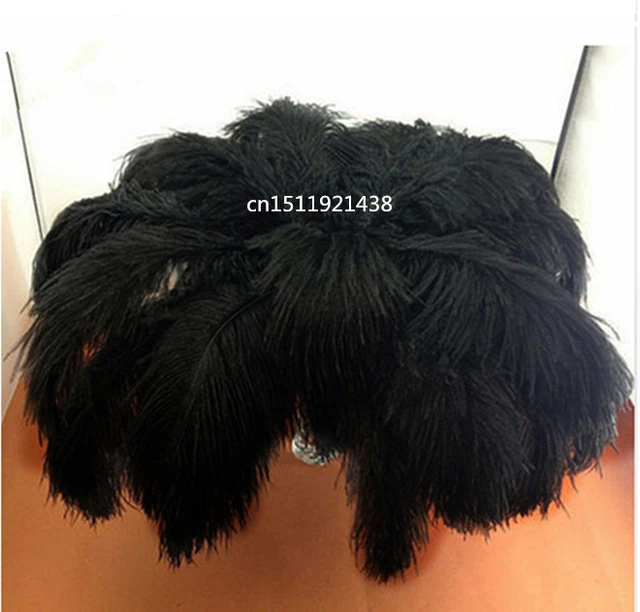 100 pcs Feathers Fluffy Ostrich Feathers 30-55cm Large Feathers For Wedding  Party Center Pieces Decoration Home DIY Deco