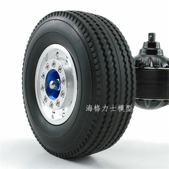 

Rear Wide alloy Wheels/Rims (2) for 1/14 SCALE RC Tractor Excavator Truck Tamiya RC8WD 6x6 8x8 trailer sca R470 R620 Benz