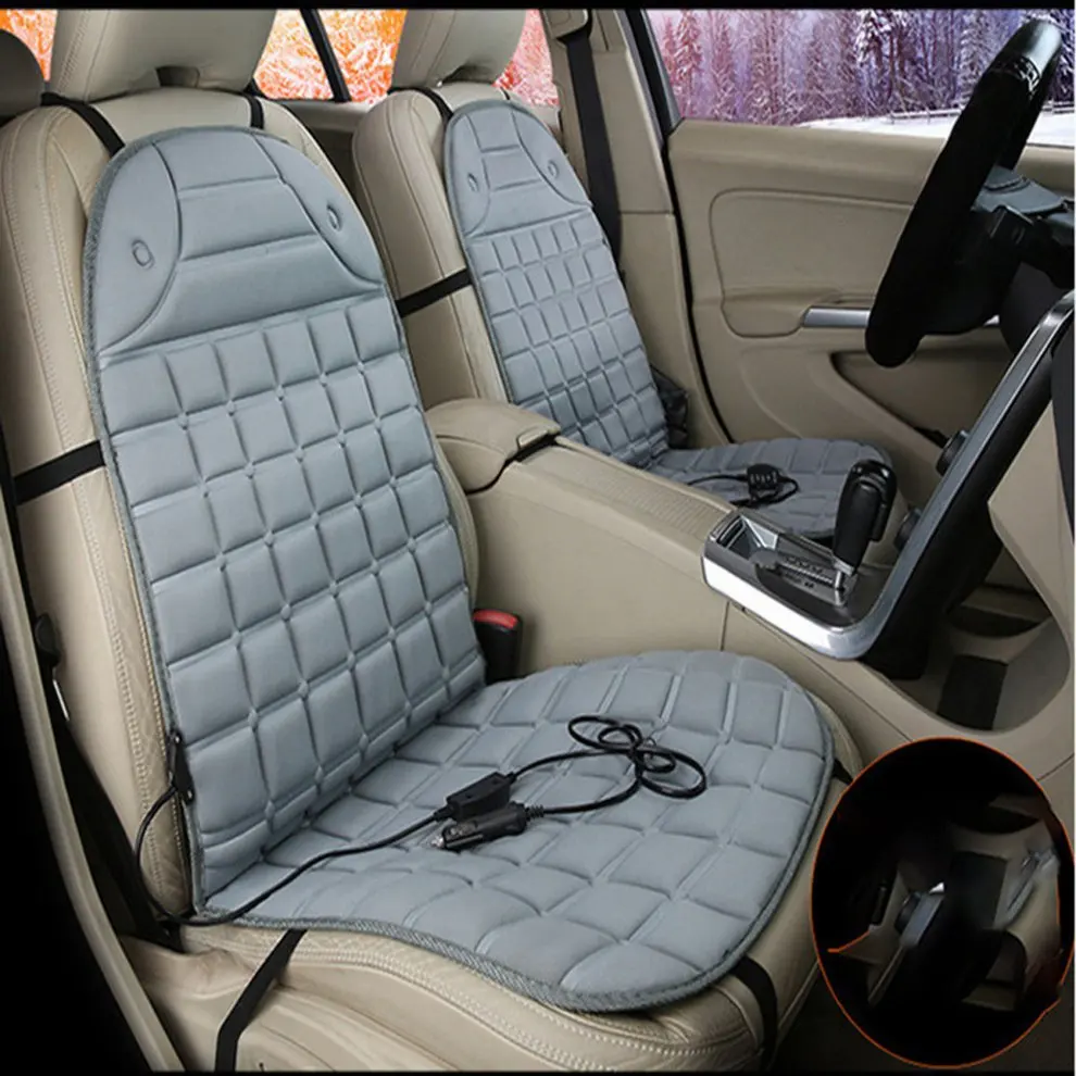 Car Heating Cushion 16V Car Front Row Car Electric Seat Cushion Cover