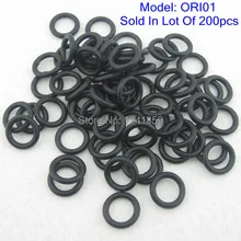 200 шт черные татуировки оринги для пулеметных пружин комплект поставки ORI01-200