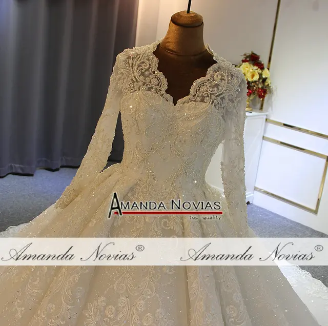Robe De Soiree Wedding Dress 2022 Bridal Dress Full Beading Hand Sew 100% Real Work 3