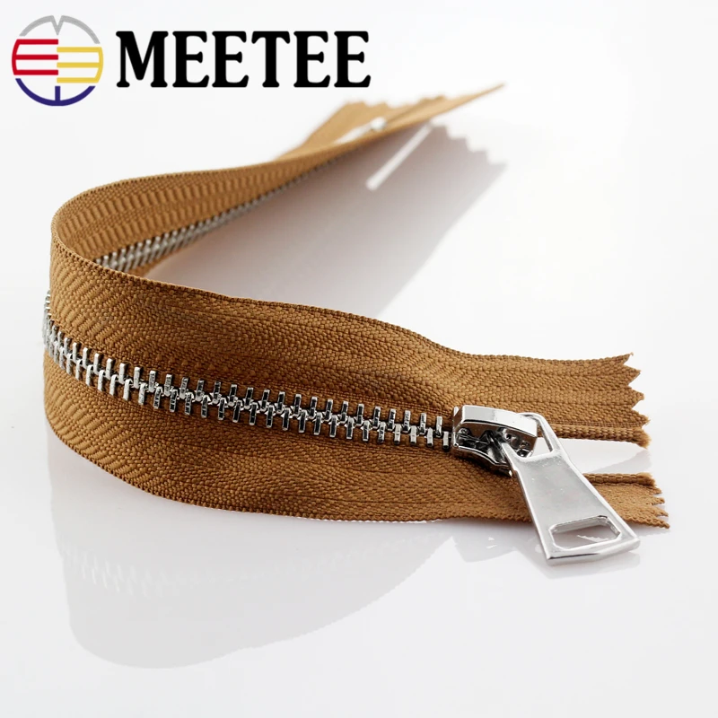 2 шт. Meetee 20 см 5# Металлические молнии закрытые молнии автоматический замок для шитья сумки Одежды Портной ремесла материал
