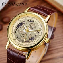 CocoShine A-829 Luxury мужская водонепроницаемый двусторонняя полые механические часы мужской деловой случай оптовая Бесплатная доставка