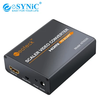 

eSYNiC HDMI To SCART Converter 1080P Composite HD Video Stereo Audio 5 V/1A Power Adapter Mini Portable Aluminum Converter