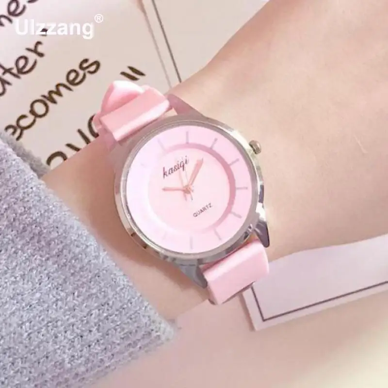 

Fashion Lovely Cute Women Quartz Wristwatches Candy Colors Cute Girls Small Watch Students Sweet Leisure Clock Relojes mujer