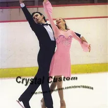 Взрослые платья для фигурного катания с кристаллами, бренд Vogue, платье для катания на коньках DR3291