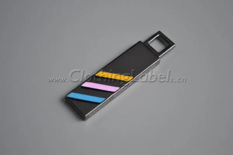 Изготовленный На Заказ пулер на молнии для одежды материал из цинкового сплава