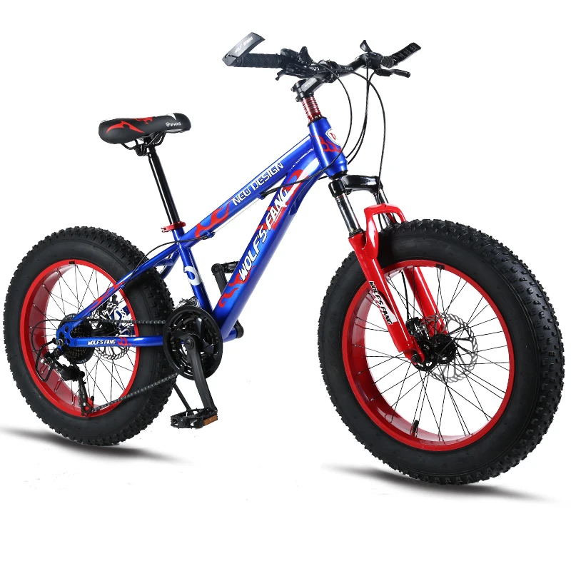 

mountain bike 21speed 2.0X4.0"bicycle Road bikes fat bike Mechanical Disc Brake Women and children bicycles high quality