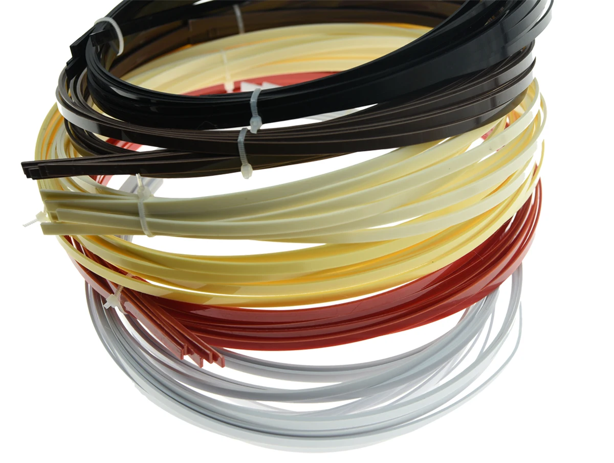 5Pcs Guitar Binding Purfling Strips ABS Guitar Binding Parts for Luthiers 1650mm*5mm*1.5mm 6 Colors Available