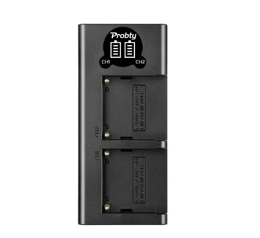 5200 мА/ч, NP-F770 NP-F750 NP F770 np f750 NPF770 750 батареи+ светодиодный USB Зарядное устройство для sony NP-F550 NP-F770 NP-F750 F960 F970 - Цвет: 1 PcsCharger