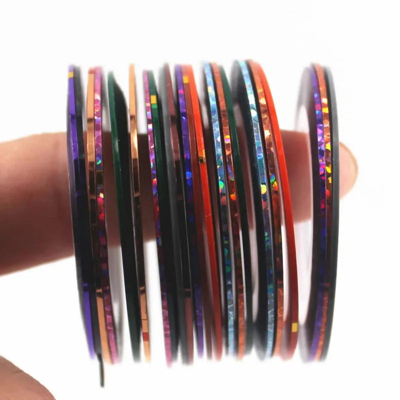 

kawaii (Random 1 Pieces)Metallic Rolls Striping Tape Line Nail Art Sticker Tools Beauty Nail Decorations for Nail Stickers Salon
