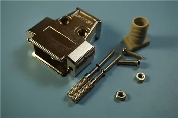 

2Pcs D-SUB Connector Hood 15 Position for Wire Solder 15 Pin 2 Rows D-sub Connector Metal Shell Housing Industrial Level