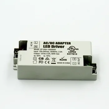 

20PCS/LOT 12V 5A 60W led driver power supply