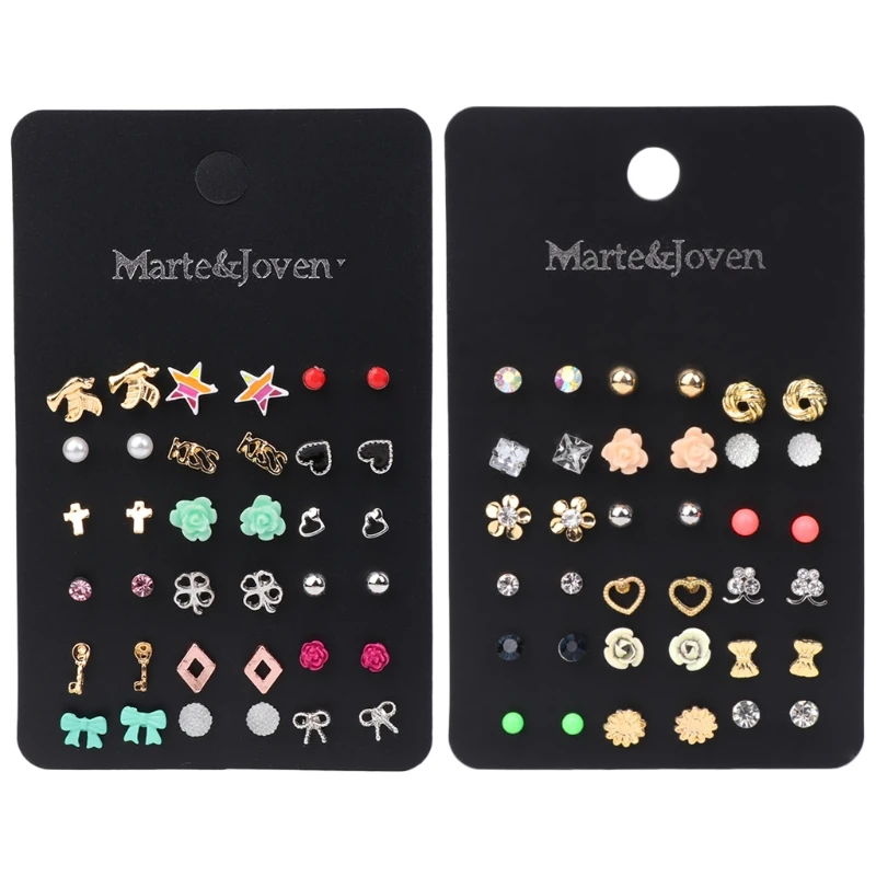 

18 Pairs Elegant Women Girl Mix Styles Ear Stud Earrings Jewelry Wholesale Lots
