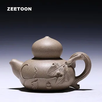 

200cc AuthenticYixing Teapot Spring Buds Pot Chinese Healthy Purple Clay Master Handmade Chun Lei Pot Creative Vintage Tea Set