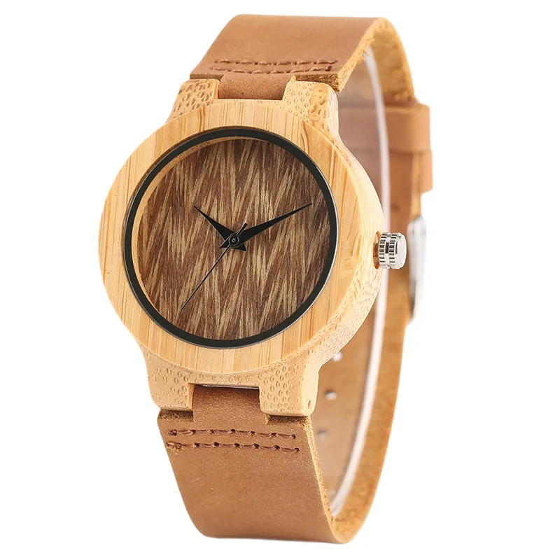 Casual Genuine Leather Band Strap Women Quartz Wrist Watch Nature Bamboo Wood Minimalist Wooden Watches Ladies Gift Casual Genuine Leather Band Strap Women Quartz Wrist Watch Nature Bamboo Wood Minimalist Wooden Watches Ladies Gift