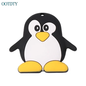 

Baby Teether Silicone Cute Penguin Shape Teething Newborn Care Nursing Chew Toys #330
