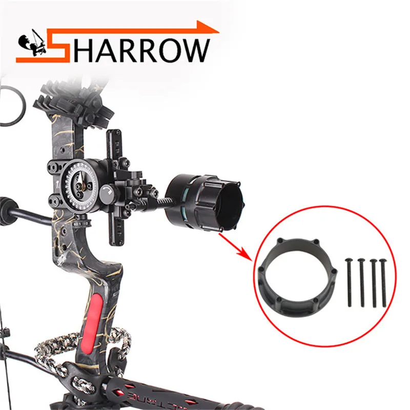 1 Set Archery Single pin Sight Compound Bow Sight Adapter Protect lenses Broaden Horizons for Shooting Hunting Accessories ts tac sky tactical headset arc rail adapter for 3m peltor tactical 300 500 electronic earmuffs hearing protect shooting headset