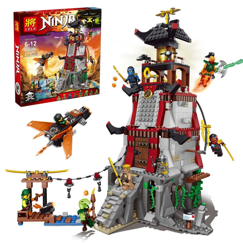 

Lepin 06037 Compatible With The Lighthouse Siege 70594 Building Bricks Ninja Figure Toys For Children LELE 79346 B90