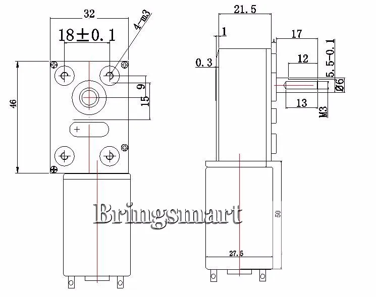 Bringsmart JGY-395, работающего на постоянном токе 12 В в мотор-редуктор с самоблокирующийся все металлические шестерни турбинный червячный для Робот электрический занавес/внутренний и внешний створчатый распашный дверь барбекю "сделай сам"