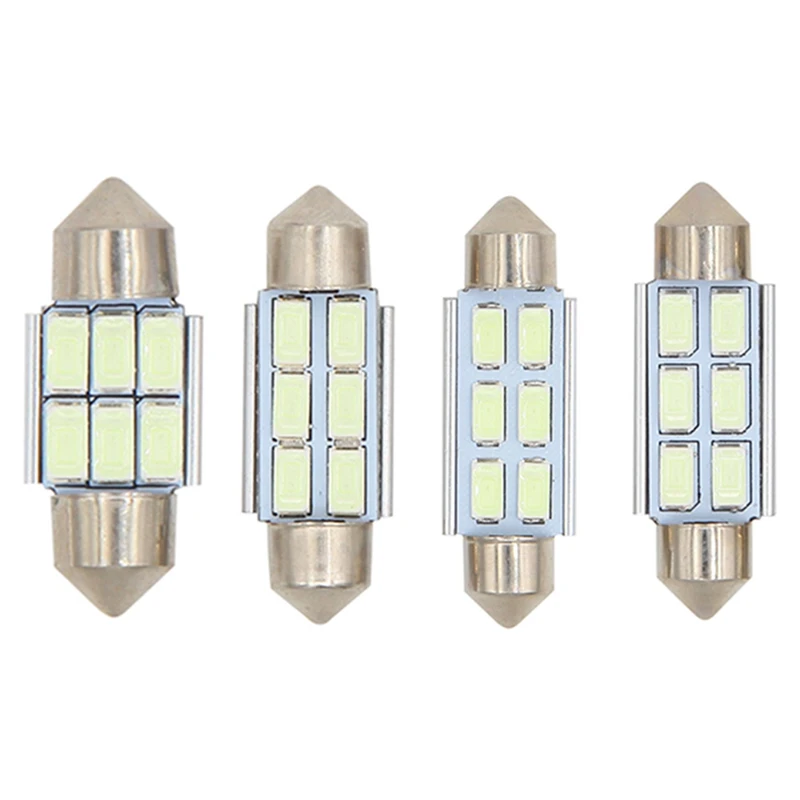 1 шт. 31 мм 36 39 41 светодиодный сигнальный фонарь 5630 6 SMD интерьер чтения белый