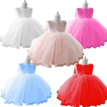 Christmas Girl Dress For Evening Prom Party Costume Teenage Girls Kids Clothes Wedding Birthday Gown Little Girl Red Clothes 6