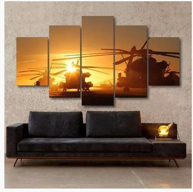 

Wall decor poster Super Stallion Sikorsky CH-53E Multi Panel Canvas Wall Art HD Printed painting