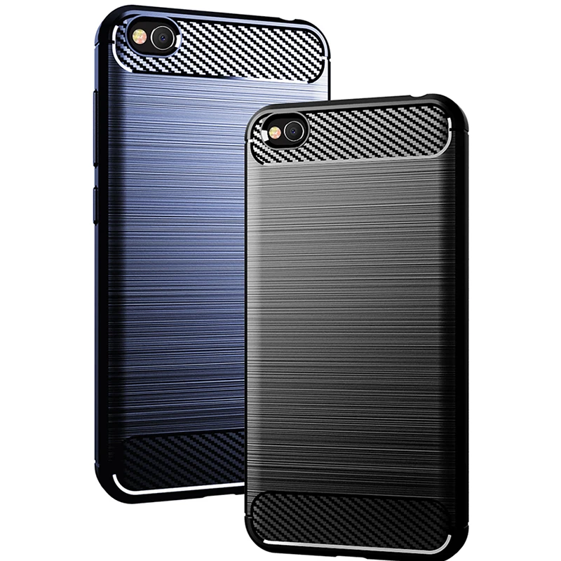 

Phone Case Shockproof Soft Silicone Carbon Fiber Cover On For Xiaomi Redmi Go RedmiGo 8 GB Xiomi Bumper Global Version 5.0''