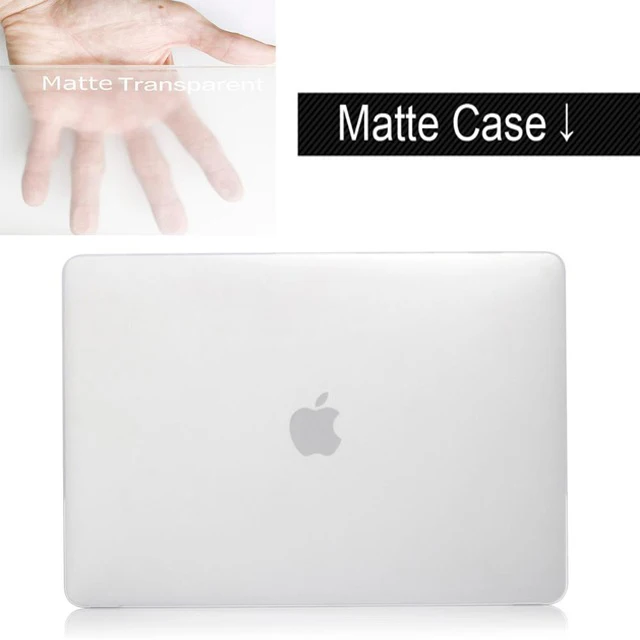 Матовый/Кристальный чехол для ноутбука Macbook Pro retina Air 11 12 13 15, для mac Air 13, pro 13,3 15,4 A1707 A1708 чехол - Цвет: Matte Transparent