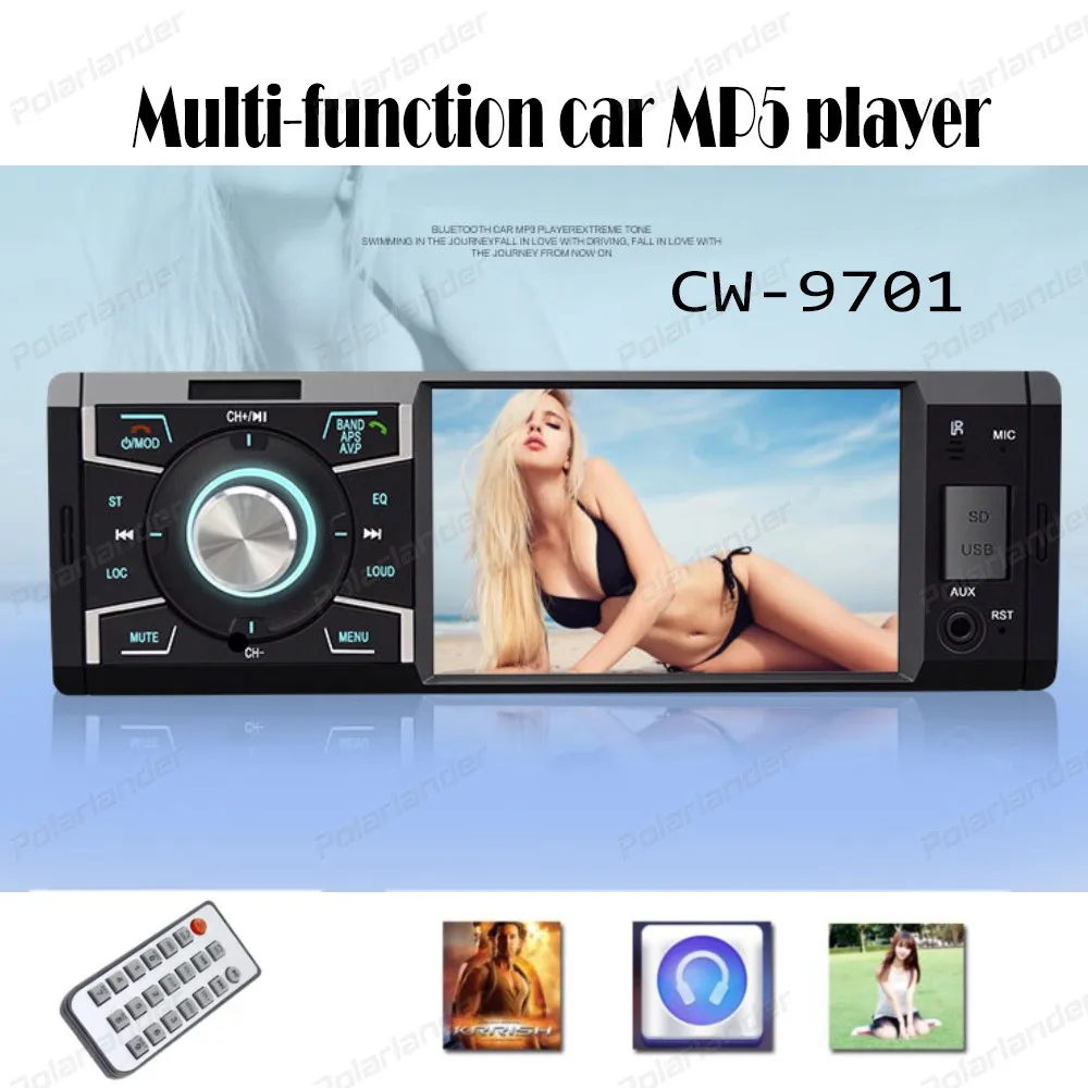 2017 new arrival 4 inch EQ sound control Car MP5 Players Bluetooth Phone AUX IN FM
