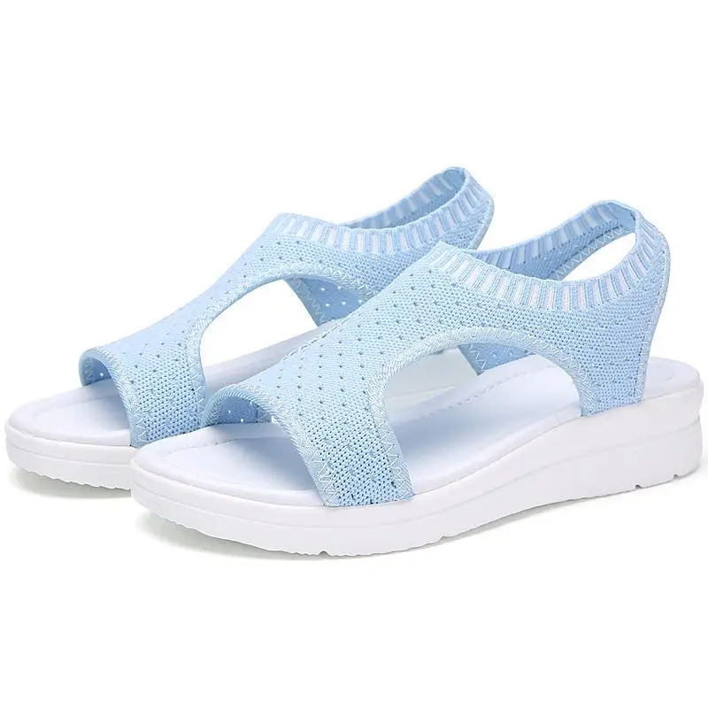 

Women's Summer Breathable Mesh Sandals Open Toe Flat Sandals Casual Leisure Flat Shoes for Ladies