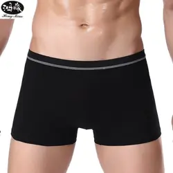 3D Мужское нижнее белье; трусы-боксеры шорты хлопок модные мужские боксеры сплошной цвет Для мужчин мягкие трусы 3 разноцветное нижнее белье