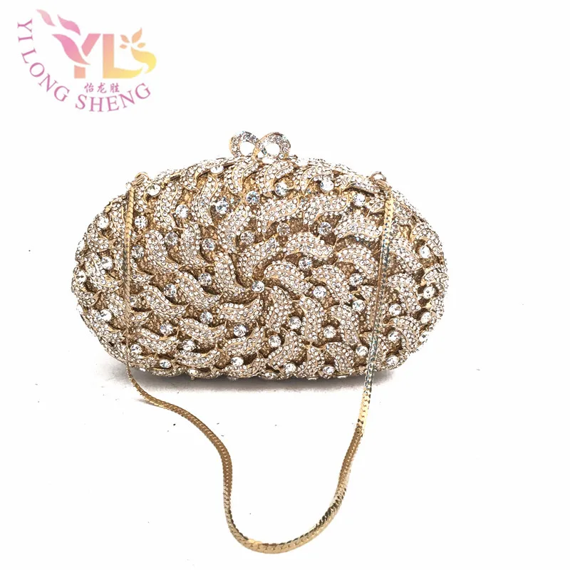 

Women Vintage Beaded Evening Bags Gold Clutches with Chain for Evening/Party/Dinner/Cocktail Women Shoulder Bag YLS-HOW32