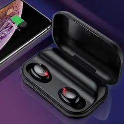 Настоящие Bluetooth 5,0 наушники беспроводные наушники спортивные наушники Handsfree 3D стерео игровая гарнитура с микрофоном 3500 мАч зарядная коробка