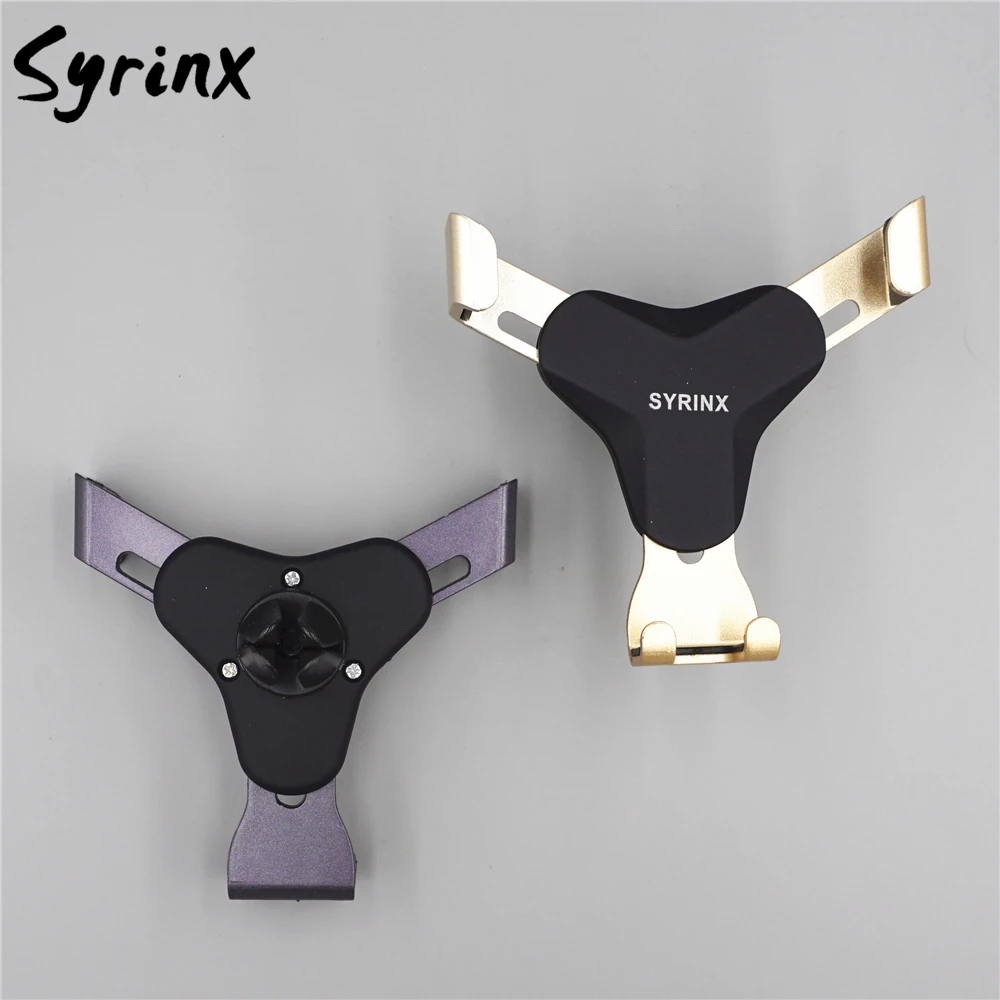 

SYRINX Universal Air Vent Car Fastening Holder Mobile Phone Stand For iphone X Xiaomi mi6 in Car Smartphone Support No Magnetic