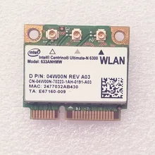 Int trantrino-Ultimate-N 6300 WiFi 802,11 a/g/n Mini-PCI Express Card 633ANHMW для серии Latitude E5520, D P/N 04W00N