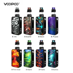 Оригинальный Voopoo перетащите 2 комплект для электронной сигареты 177 Вт модель TC с Uforce T2 бак subohm U2/U3 создано Двойной 18650 Батарея vape испаритель