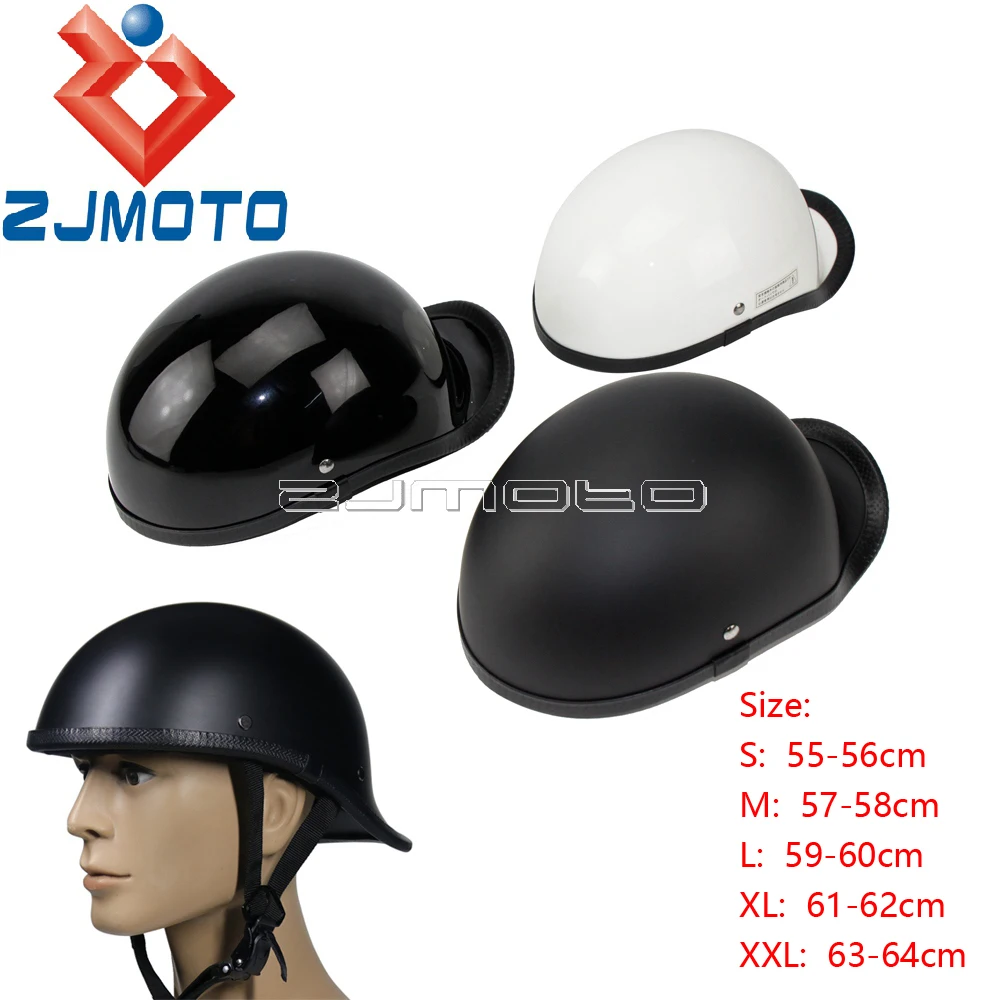 

Vintage Motorcycle Biker Adult Polo Style Helmet Novelty Helmet Lightweight Fiberglass Helmet Retro Universal Unisex Helmets