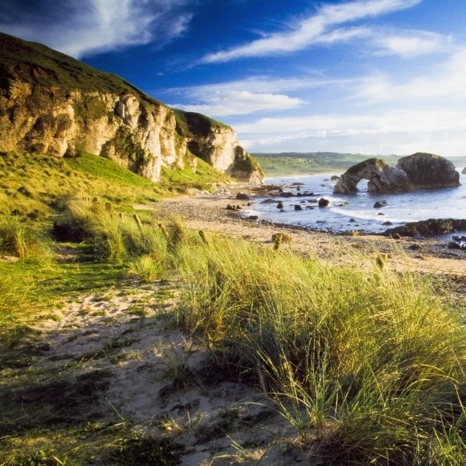 Ballintoy  County Antrim  Ireland; Beach Scenic Poster Print (18 x 12)