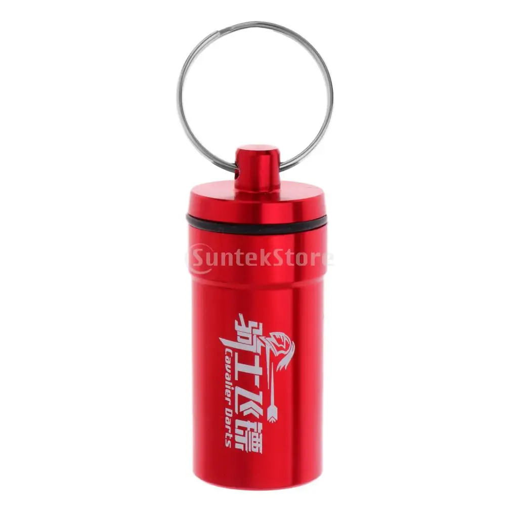 Portable Dart Flight Saver Protector Soft Tips Dart Points Accessories Storage Box Holder Carry Case with Keyring