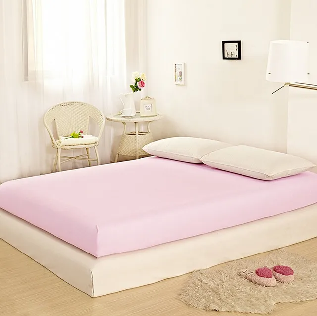 SunnyRain 1 Piece Polyester Fitted Sheet King Queen Size Bed Sheet With