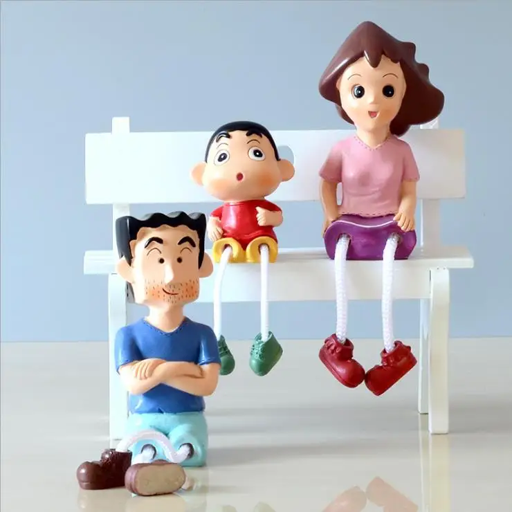 3 шт./компл. милые полимерные сказочные украшения для сада карандаш Shinchan