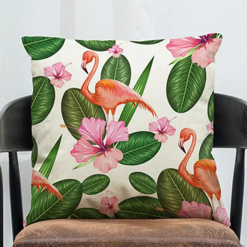 Manufacturers Wholesale Customized European Style Pink Flamingo Pillow