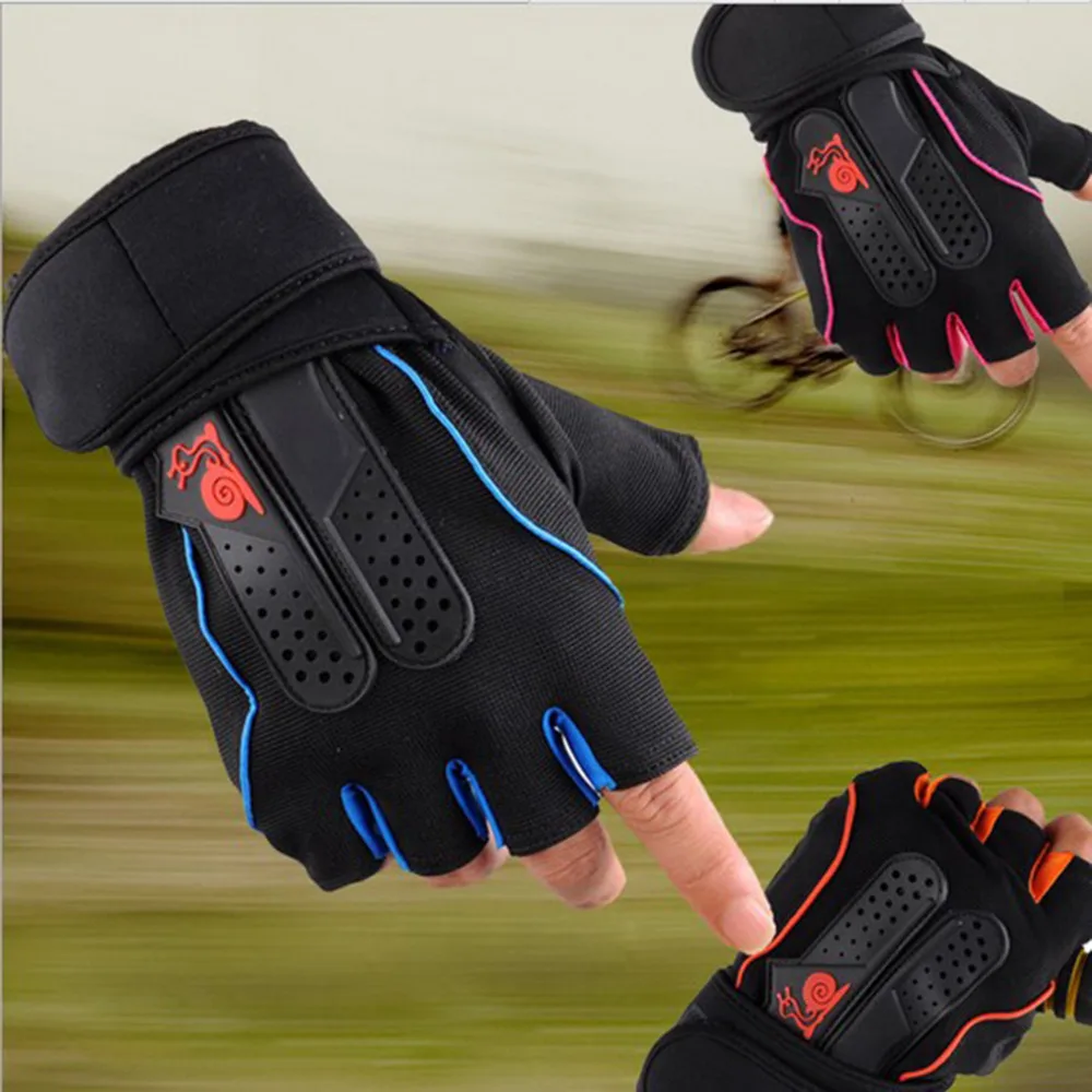 Breathable Microfiber Gym Body Building Training Fitness Half finger Gloves Men Women Exercise Tactical Sport Gloves