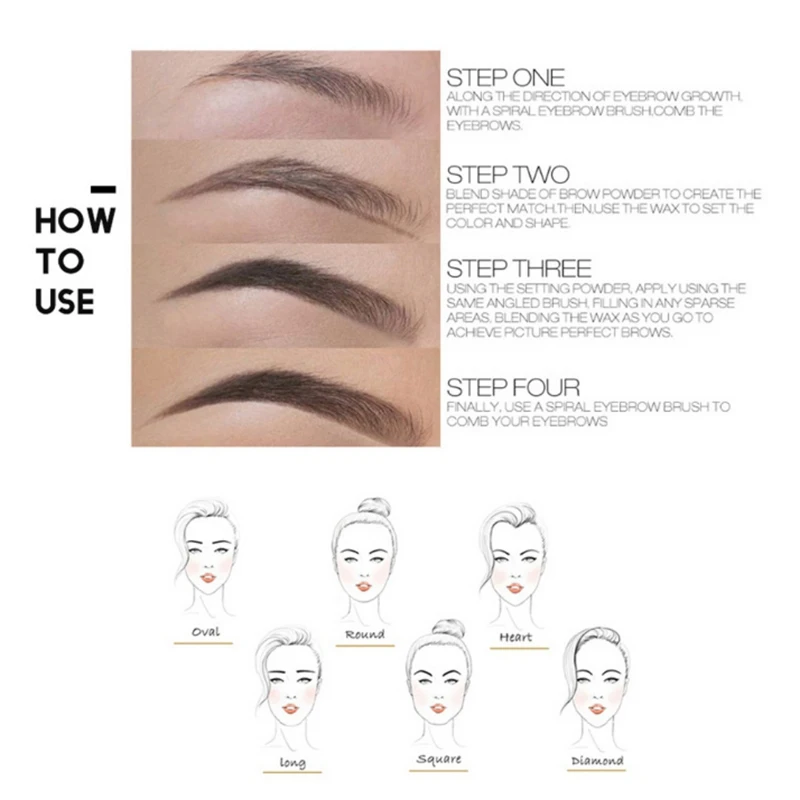 2019 New Women Eye Brow Powder Makeup Kit Set Long Lasting Waterproof Eyebrow Powder Palette Effective Eyebrow Enhancers 2019 New Women Eye Brow Powder Makeup Kit Set Long Lasting Waterproof Eyebrow Powder Palette Effective Eyebrow Enhancers