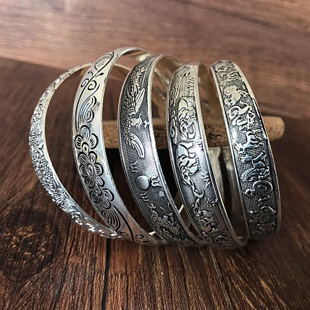 bracelet tibetain metal