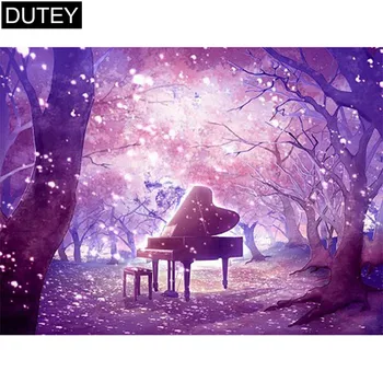 

Full Square/Round Drill 5D DIY Diamond Painting"Dream piano" Embroidery Cross Stitch Mosaic Home Decor Gift JCC