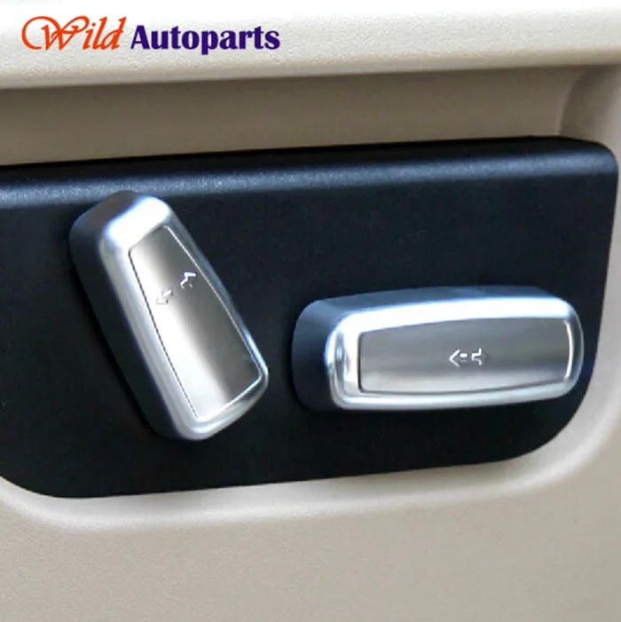 4pcs Matte Chrome Chair Seat Adjustment Switch Cov...